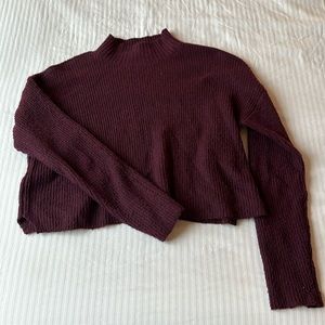 Maroon turtleneck
